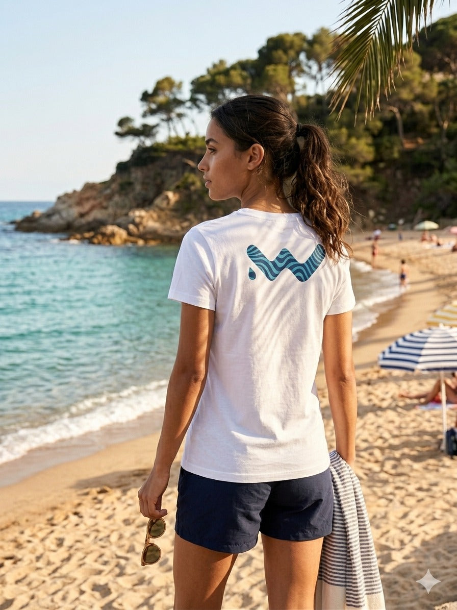 Camiseta Wibba estilo casual masculino blanco
