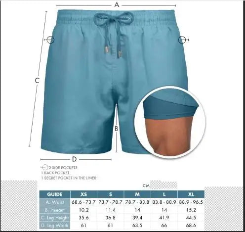 Guía de tallas Bañador comfortswim® piñas azul 2