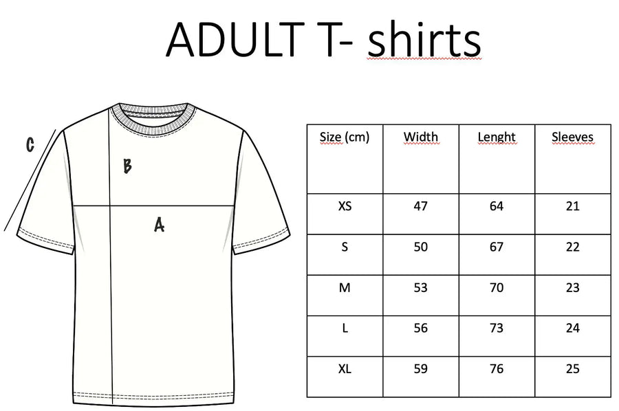 Guía de tallas Camiseta Wibba 3